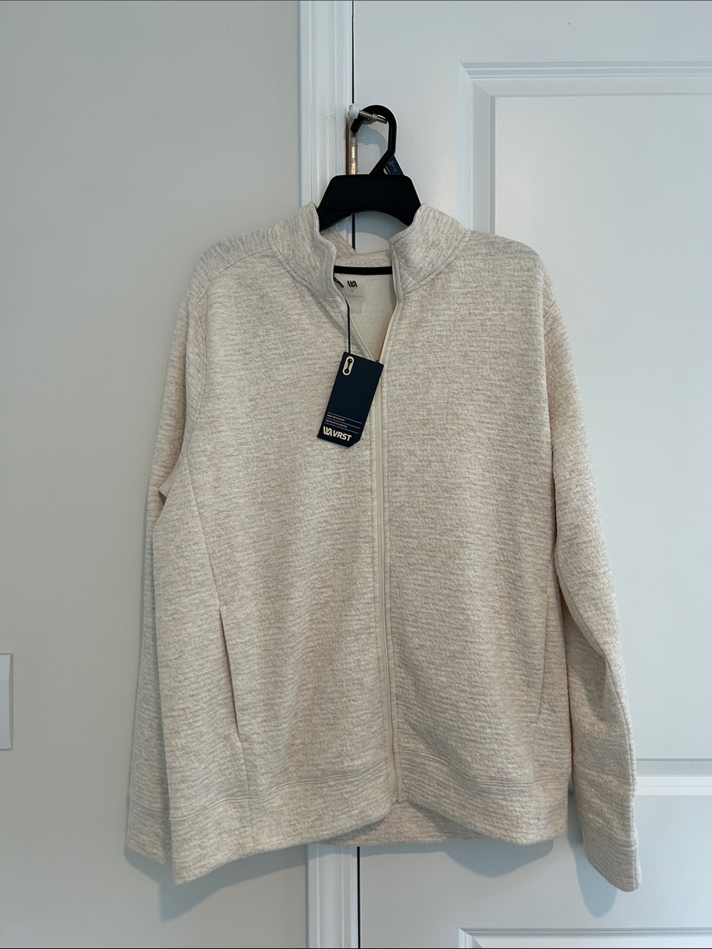 NWT Men's VRST Lunar Full-Zip in Light Sand Heather, Large